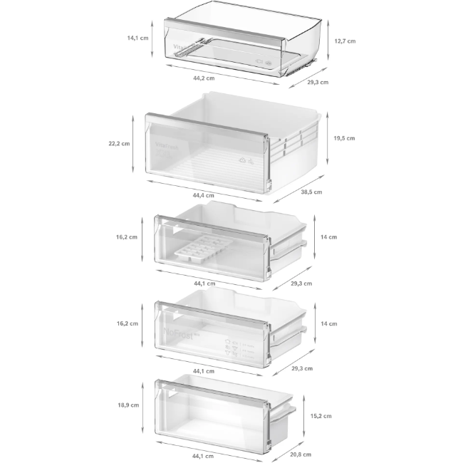 Bosch Series 4 Built-In Fridge-Freezer - White | KIN96VFD0 - Image 13