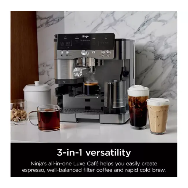 Ninja Luxe Café Premier Espresso Machine | Black & Stainless Steel | ES601UK - Image 3