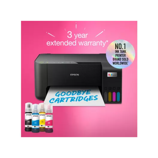 Epson Eco Tank Multifunction Wi-Fi Ink Tank Printer - Black | ET-2862 - Image 3