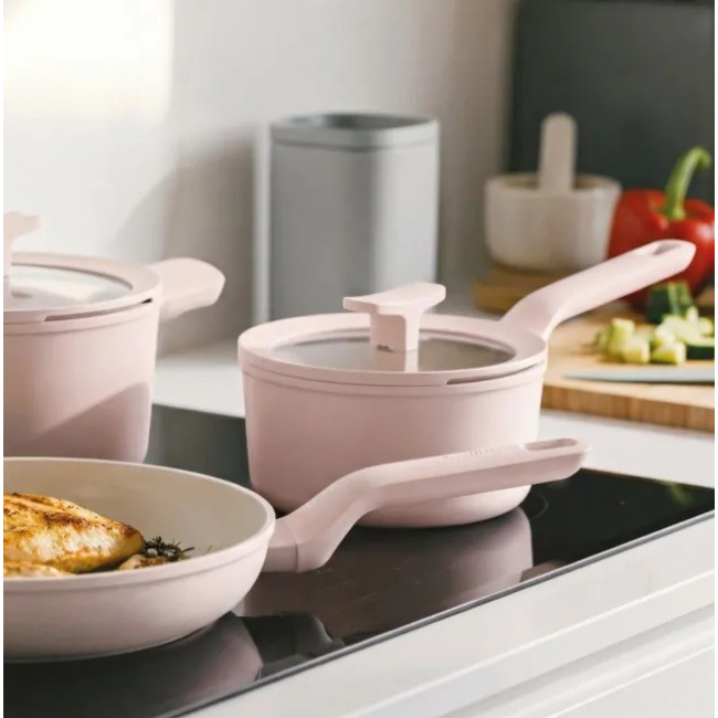 BergHoff 5 Piece Cookware Set | Non-Stick | Rose | 3950719 - Image 2