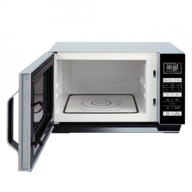 Sharp 23L Freestanding 900w Microwave - Silver | R360SLM - Image 3