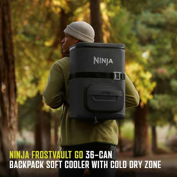Ninja FrostVault Go 17l 24-Can Backpack Soft Cooler | Charcoal Grey | FF124EUUKCG - Image 6