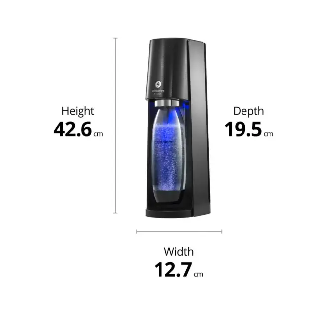 Sodastream E-Terra Sodamaker Starter Pack | Black | 1012911441 - Image 7 Sodastream E-Terra Sodamaker Starter Pack | Black | 1012911441 - Image 7