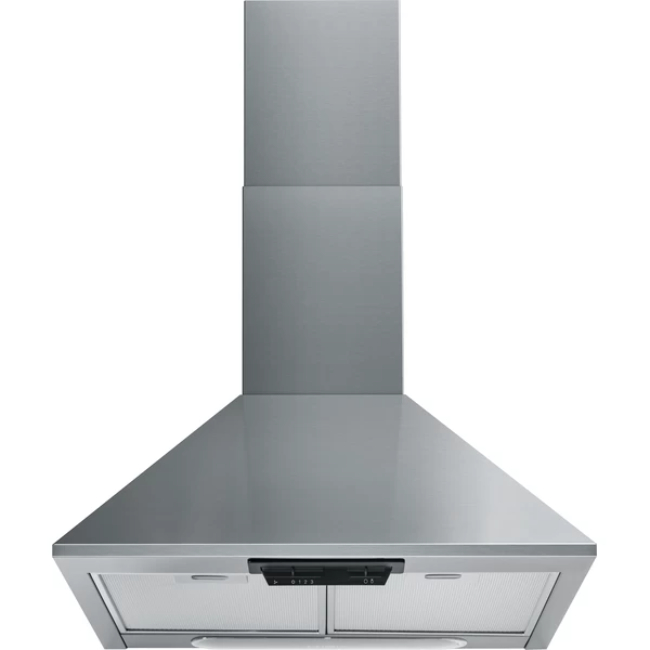 Indesit 60cm Pyramid Hood in Stainless Steel | UHPM 6.3F CS X/1 - Image 1 Indesit 60cm Pyramid Hood in Stainless Steel | UHPM 6.3F CS X/1 - Image 1