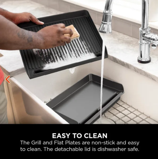 Ninja Sizzle Low Smoke Indoor Grill & Flat Plate | GR101UK - Image 8