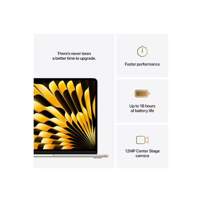 15" MacBook Air 16gb/512gb 10-core GPU - Starlight | MW1K3B-A - Image 4