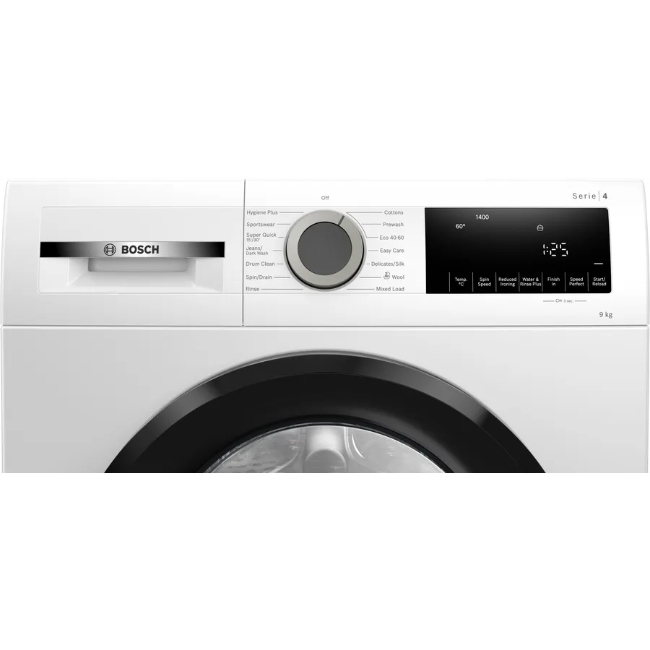 Bosch Serie 4 9KG 1400 Spin Washing Machine in White | WGG04409GB - Image 5