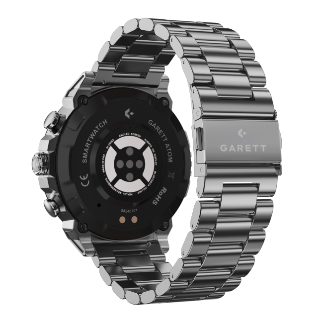 Garett Atom Smartwatch - Silver Steel | ATOM-SILVER - Image 4