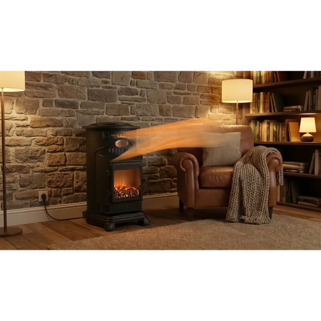 Sahara Provence Hybrid Indoor Portable Gas & Electric Heater - Black | PROVIR-HB6-BK - Image 10