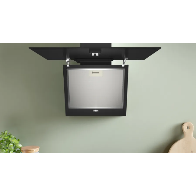 Bosch Series 2 Angled Wall-Mounted Cooker Hood 80 cm - Black | DWK85DK60B - Image 4