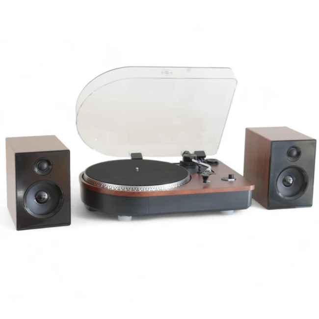 Steepletone Camden Luxury Record Player with Bluetooth - Teak | CAMDEN2XPTEAK