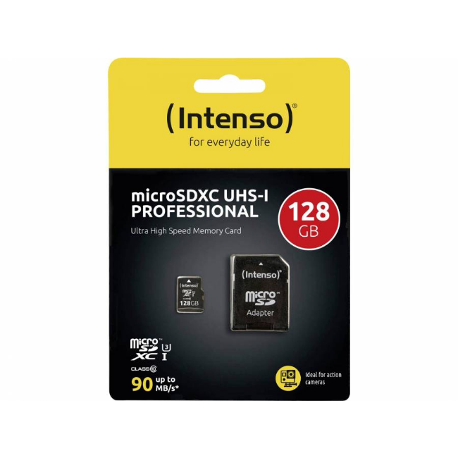 Intenso 128Gb Micro Sd Uhs-1 + Adaptor | 3433491 Intenso 128Gb Micro Sd Uhs-1 + Adaptor | 3433491