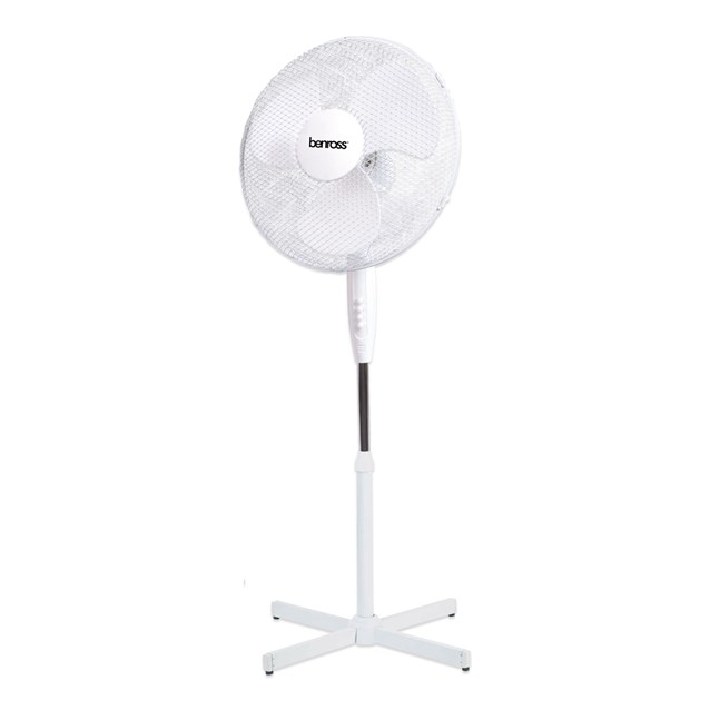 Oscillating Fan 3 Speed | 16" Adjustable Height - White | 439309