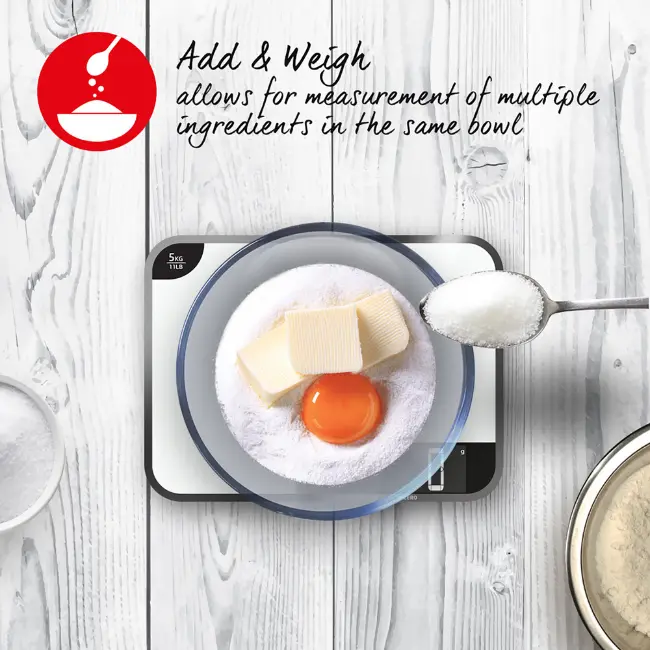 Salter Digital Kitchen Scales | White | 1064WHDR - Image 2 Salter Digital Kitchen Scales | White | 1064WHDR - Image 2