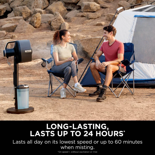 Shark FlexBreeze Pro Mist Indoor & Outdoor Fan & Outdoor Misting System - Grey | FA300UK - Image 10