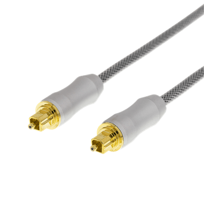 Deltaco Toslink to Toslink Optical Cable | 1m | TOTO11R Deltaco Toslink to Toslink Optical Cable | 1m | TOTO11R
