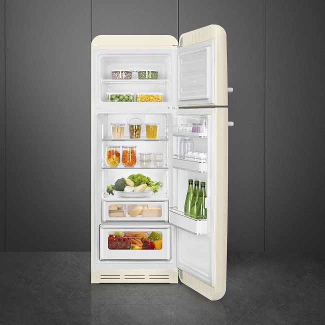 Smeg 50s Style Fridge Freezer - Cream | FAB30RCR6UK - Image 6