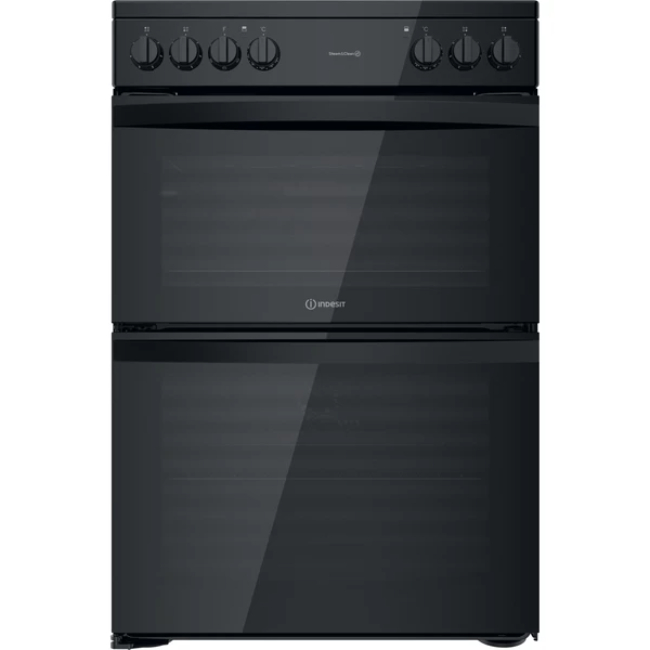 Indesit 60cm Cooker with Ceramic Hob in Black | ID67V9KMB/UK Indesit 60cm Cooker with Ceramic Hob in Black | ID67V9KMB/UK