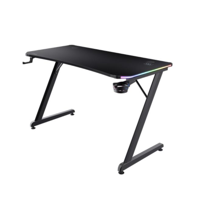 Trust Gxt709 RGB Luminus Gaming Desk - Black | T25184 Trust Gxt709 RGB Luminus Gaming Desk - Black | T25184