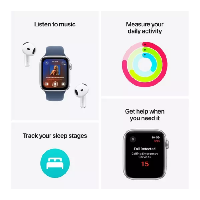 Apple Watch SE 3 44mm Sml/Med - Starlight | MEHG4MP-A - Image 6