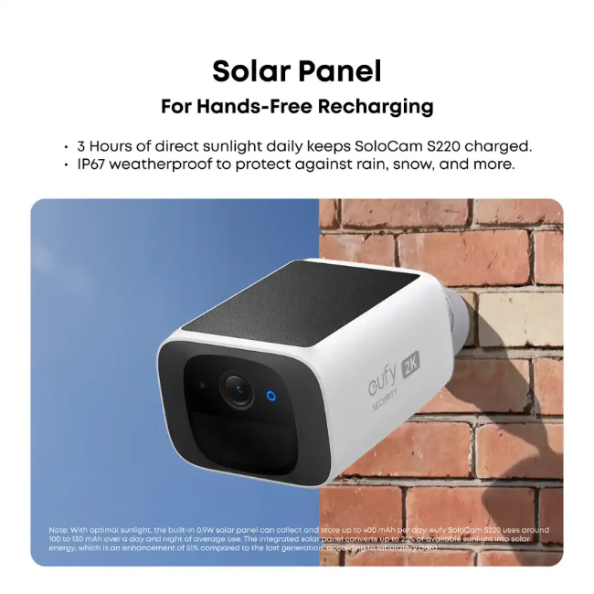 Eufy Solocam S220 2pack+homebase3 - White & Black | E8134328 - Image 11