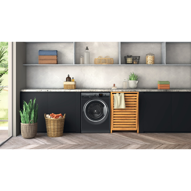 Hotpoint Anti-Stain Washing Machine 9kg 1400sp - Black | HNR9W64BSIRE - Image 8 Hotpoint Anti-Stain Washing Machine 9kg 1400sp - Black | HNR9W64BSIRE - Image 8