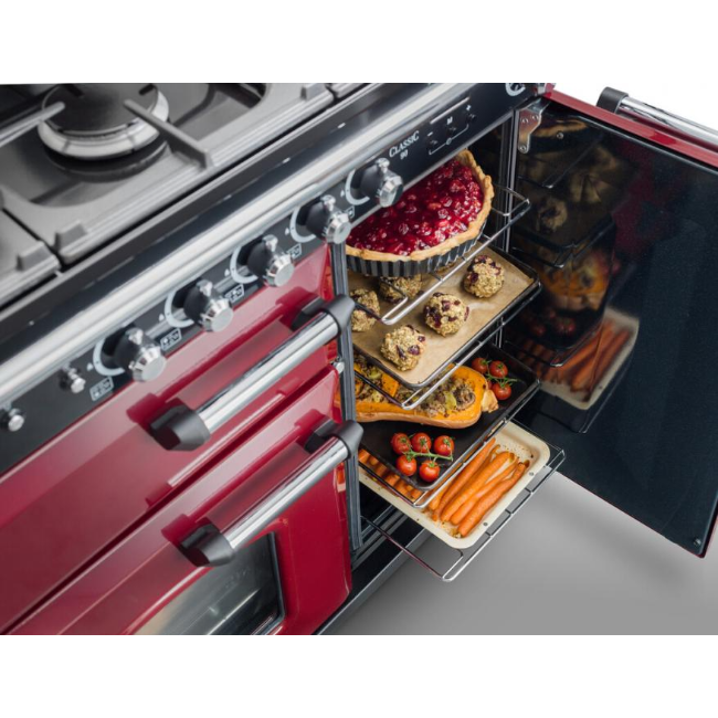 Rangemaster 116800 Classic 110 Duel Fuel - Cranberry Chrome | CLA110DFFCY-C - Image 5