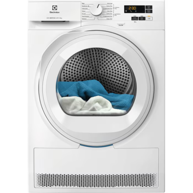 Electrolux 600 GentleCare Heat Pump 8kg Tumble Dryer - White | EDHI618WD