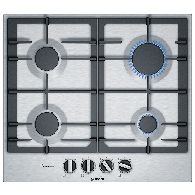Bosch Serie 6,  Stainless Steel 60 cm Gas Hob  PCP6A5B90 Bosch Serie 6,  Stainless Steel 60 cm Gas Hob  PCP6A5B90