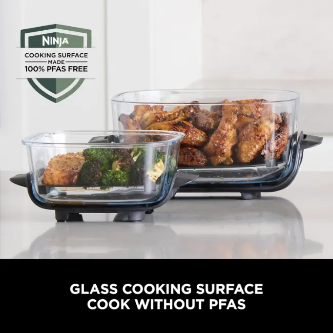 Ninja CRISPi 4-in-1 Portable Glass Air Fryer | Grey | FN101UKGY - Image 5