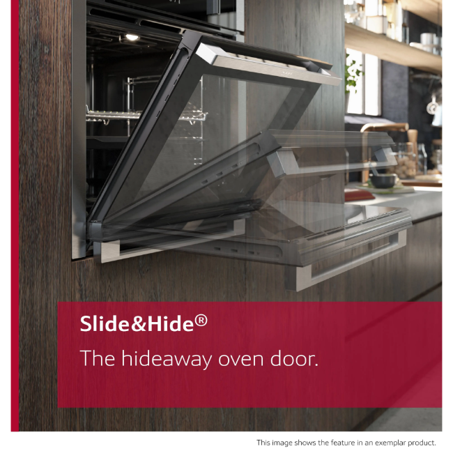 Neff N50 Built-In Single Oven Slide & Hide - Black / Stainless Steel | B6ACH7AN7B - Image 13
