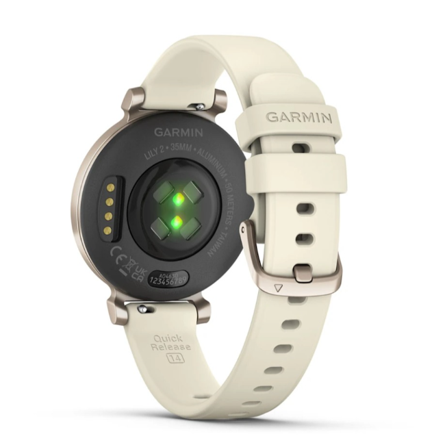 Garmin Lily 2 | Cream Gold with Coconut Silicone Band | 010-02839-00 - Image 7