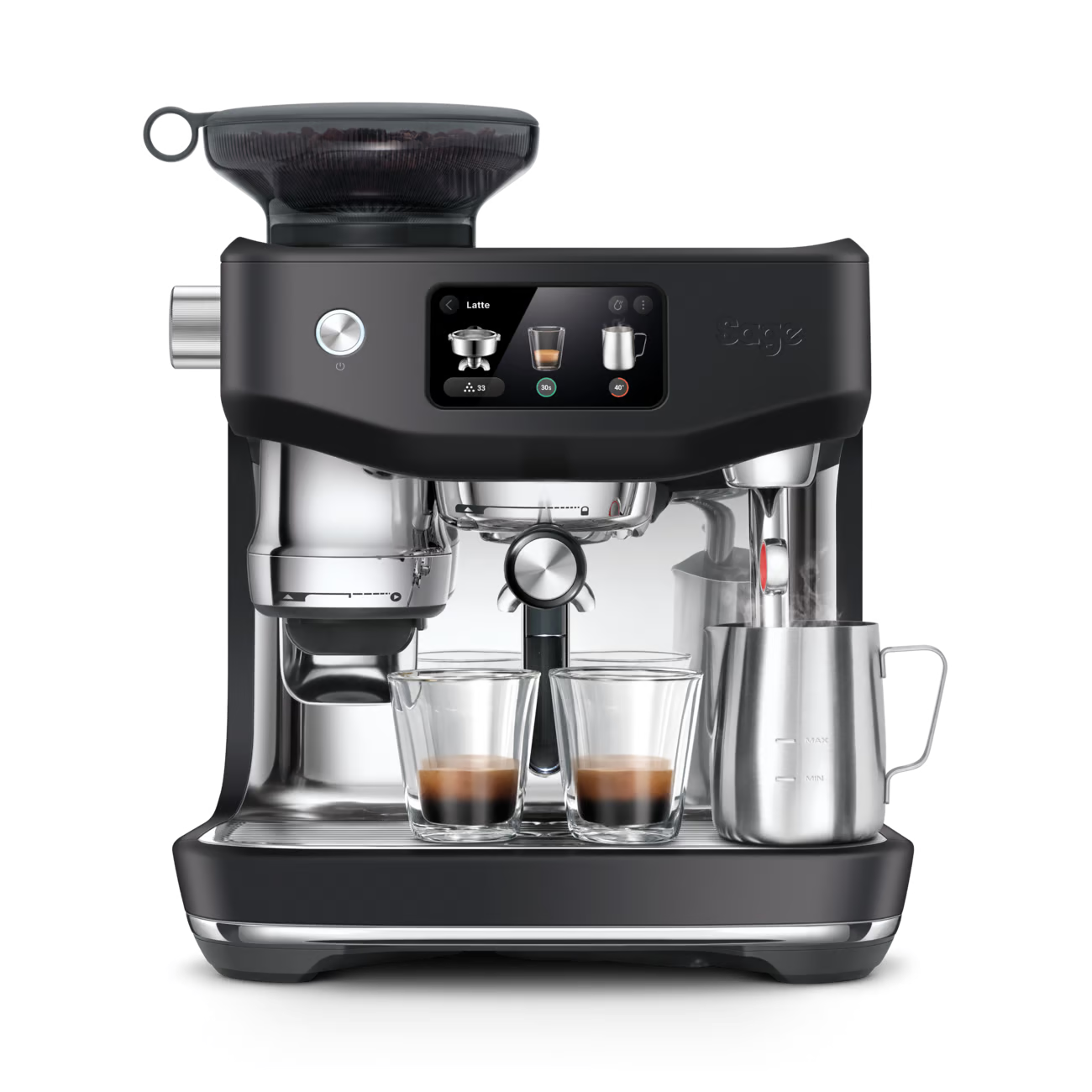 Sage Oracle Jet Coffee Machine - Black | SES985BTR4GUK1