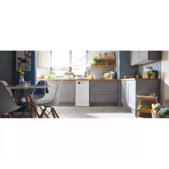 Beko Freestanding Slimline Dishwasher with Quick Programmes - White | DVS04X20W - Image 7