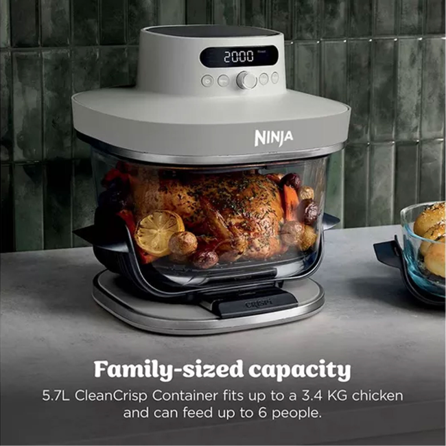 Ninja Crispi Pro 7 in 1 Glass Air Fryer - Bone | AS101UKLG - Image 3
