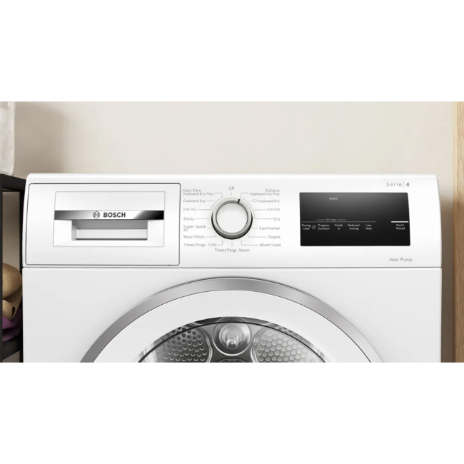 Bosch Series 4 Heat Pump Tumble Dryer - White | WTH85224GB - Image 4