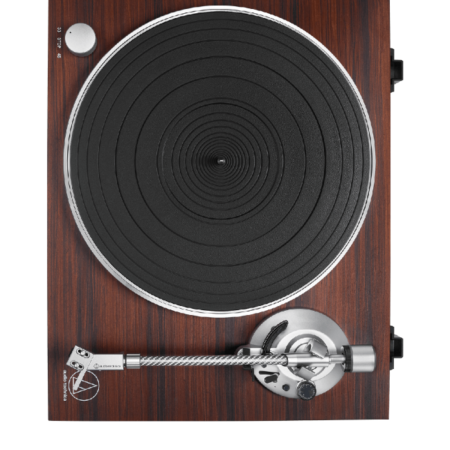 Audio Technica Manual Belt-Drive Turntable (Wireless & Analogue) - Piano Rosewood | LPW50BTRW - Image 2