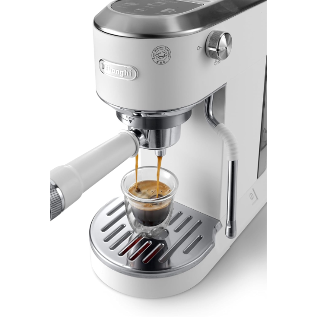DeLonghi Dedica Duo Manual Coffee Maker | White | EC890.WI - Image 2
