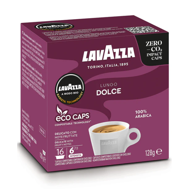 Lavazza a Modo Mio Lungo Dolce Coffee Capsule | 8999 Lavazza a Modo Mio Lungo Dolce Coffee Capsule | 8999