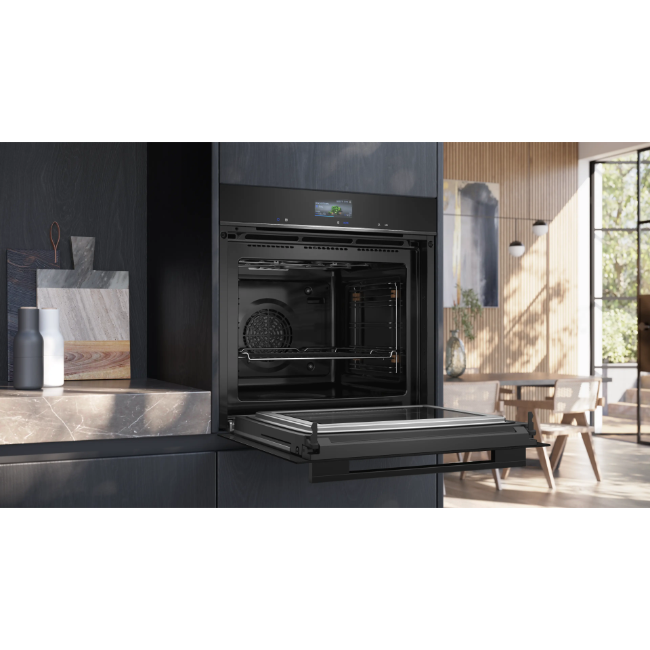 Siemens IQ700 Built-In Oven With Microwave-Function 60x60 cm - Black | HM776G1B1B - Image 4