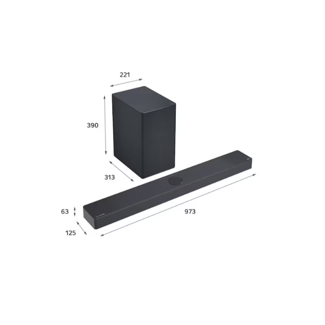 LG 3.1.3 Channel Soundbar for TV with Dolby Atmos - Black | USC9S.DGBRLLK - Image 9