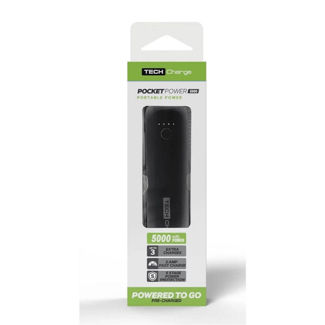 TechCharge 5000mAh Pocket Powerbank | TC1737 - Image 2