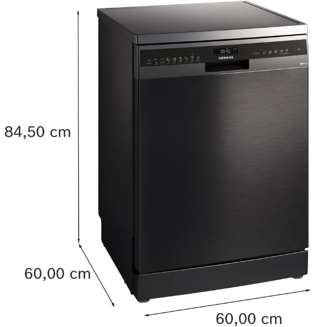 Siemens IQ500 Free-Standing Dishwasher - Black Steel | SN25EC13CE - Image 15