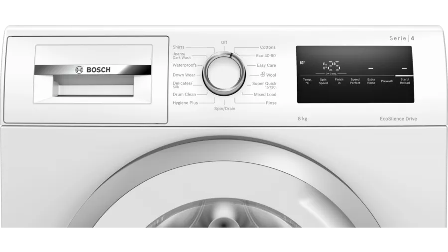 Bosch Series 4 Washing Machine 8KG 1400SP - White | WAN28282GB - Image 2