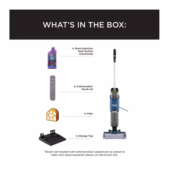 Shark HydroVac Corded Hard Floor Cleaner - Navy Blue | WD110UK - Image 12