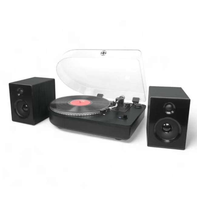 Steepletone Camden Luxury Record Player with Bluetooth - Black | CAMDEN2XPBLK