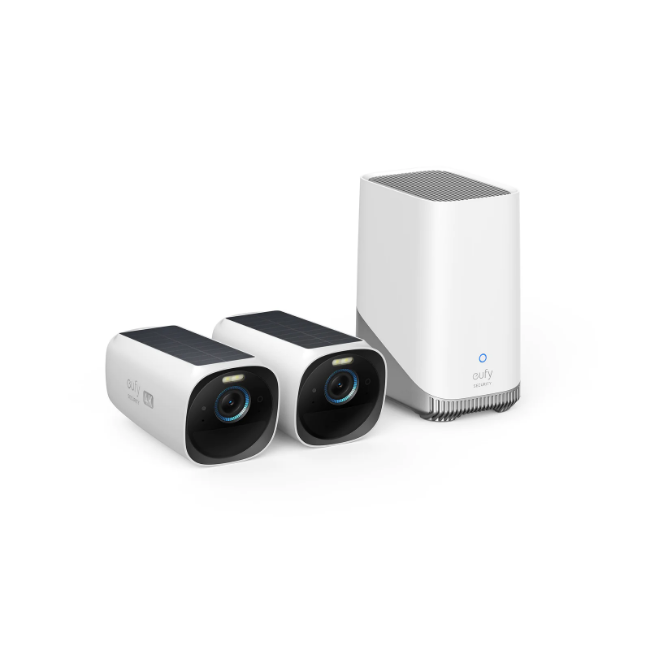 Eufy 2x 4K Security Cameras With Solar Panels | T88713W1 Eufy 2x 4K Security Cameras With Solar Panels | T88713W1