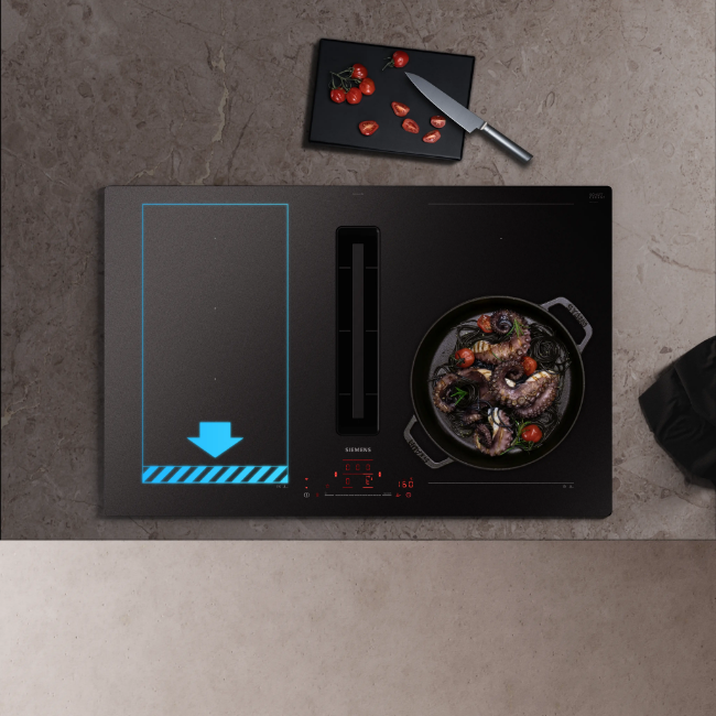 Siemens IQ700 Induction Hob with Integrated Ventilation System - Matt Black | EX81AHL26E - Image 14
