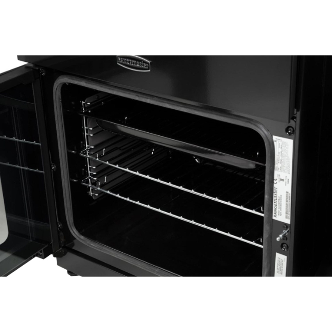 Rangemaster Classic 60cm Dual Fuel Cooker Black & Chrome | CLA60DFFBL/C - Image 4