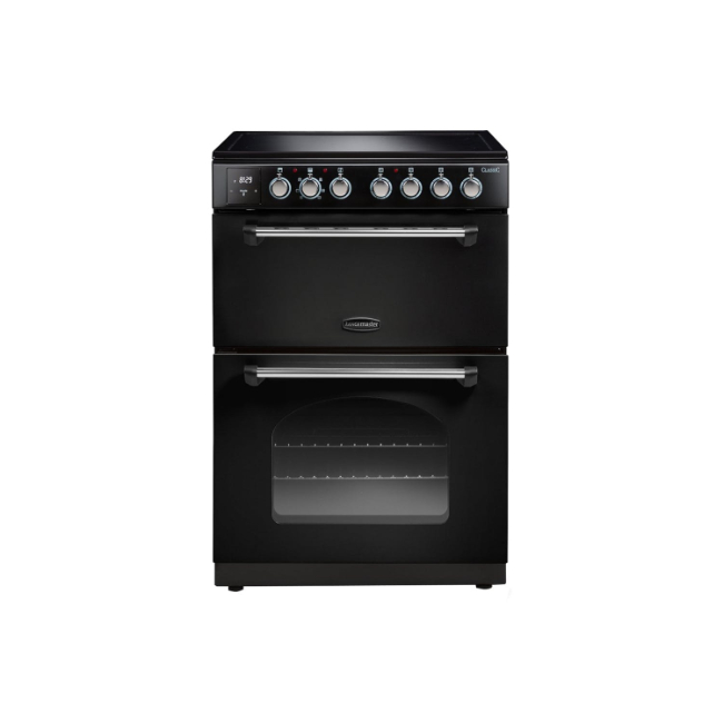 Rangemaster Classic 60cm Induction Cooker Black & Chrome | CLA60EIBL/C - Image 1 Rangemaster Classic 60cm Induction Cooker Black & Chrome | CLA60EIBL/C - Image 1